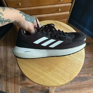 Adidas Black and White Athletic Sneakers